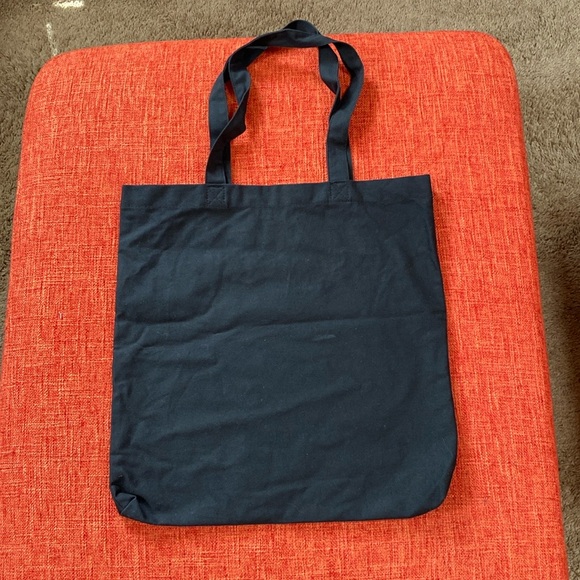 Evolution New York City Store Skull Skeleton Head Black Cotton Tote - Picture 3 of 8